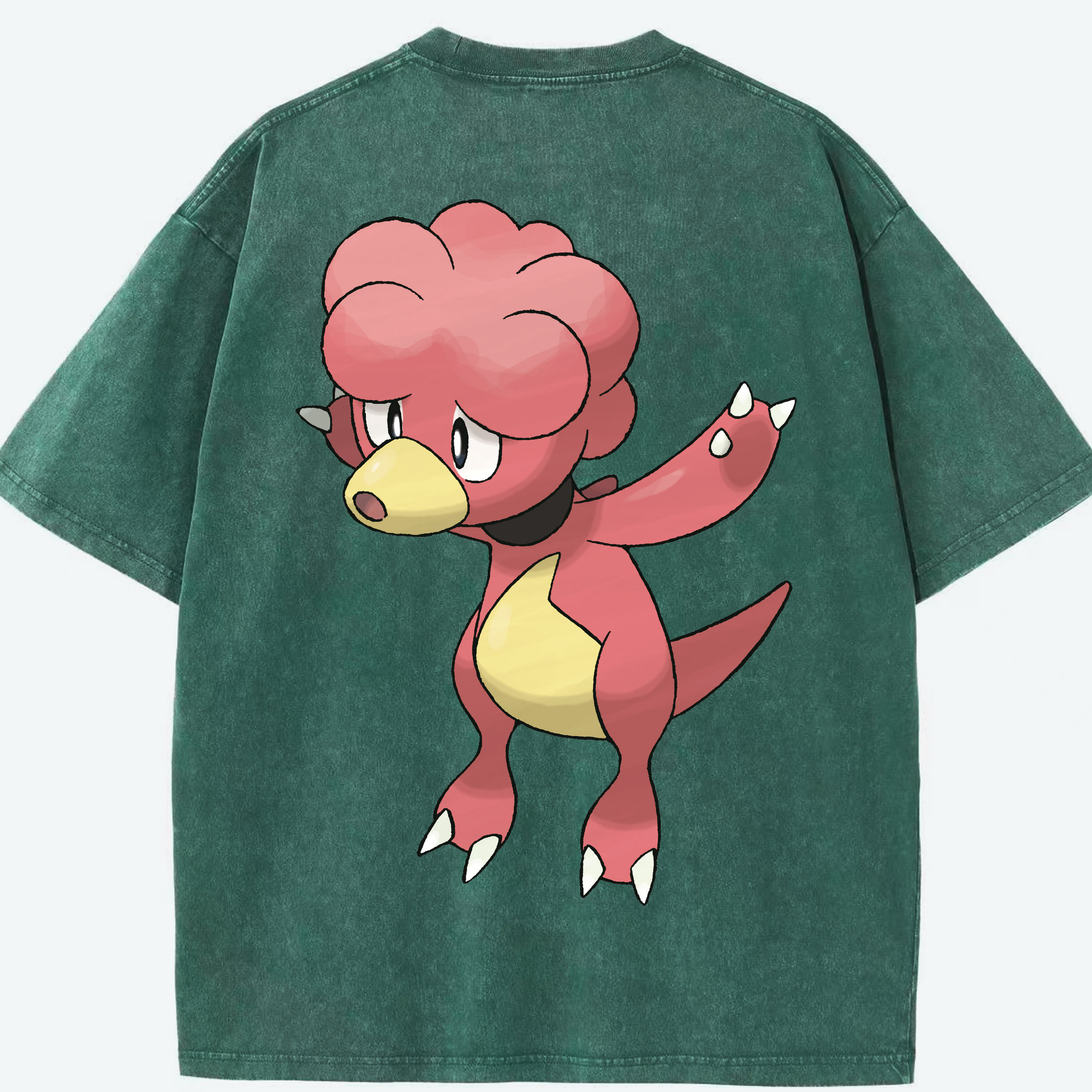 （画像用） ポケットモンスター Pokémon 綿100% ヴィンテージ風 半袖Tシャツ（背面プリント）